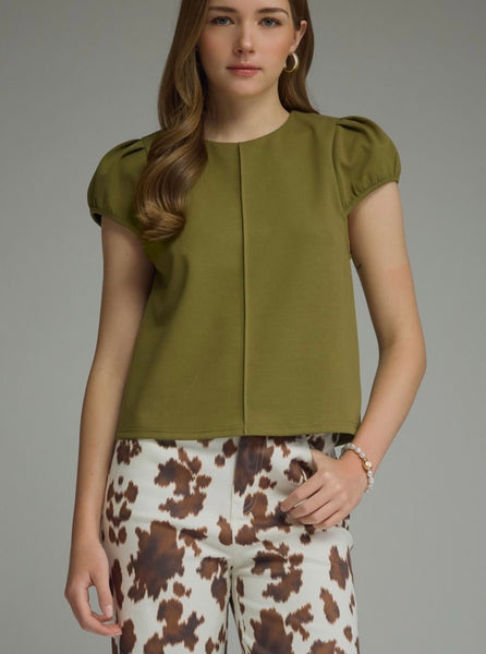 Collins Top - Martini Olive