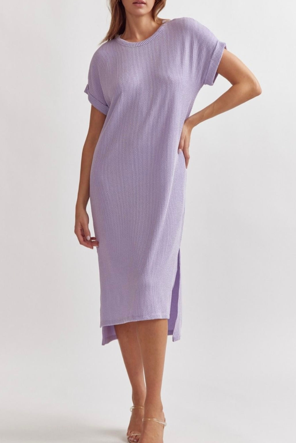 Pennsylvania Ribbed Dress - Lavender