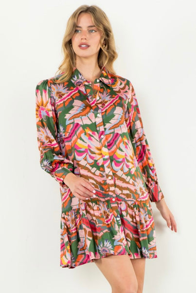 Milan Floral Print Dress