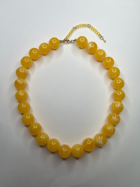 Cordelia Beaded Necklace - Yellow