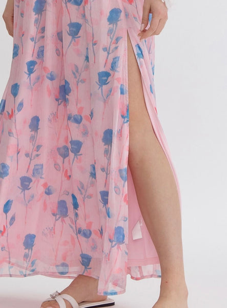 Isabella Maxi Dress - Pink Multi