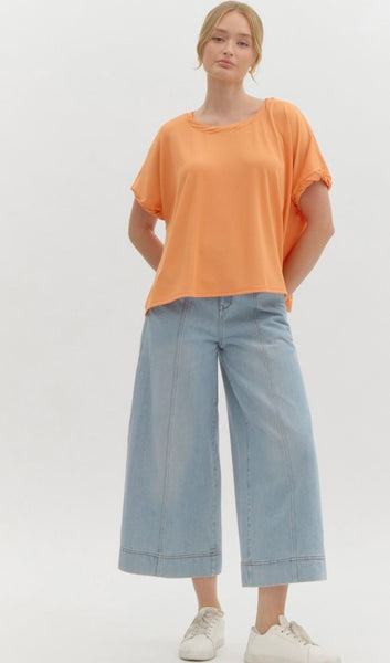 Cecilia S/S Top - Orange