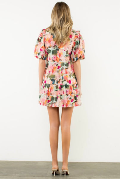 Avery Puff Sleeve Mini Dress