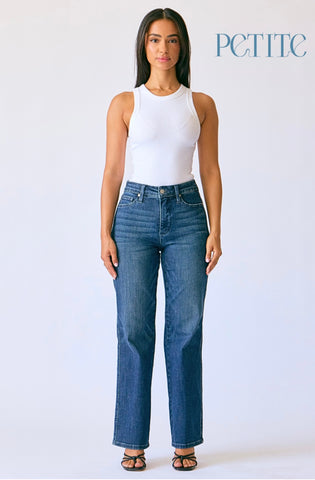 Judy Blue - Lydia Mid Rise Straight Denim