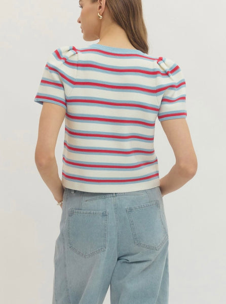 Vivienne Puff Sleeve Top - Cream