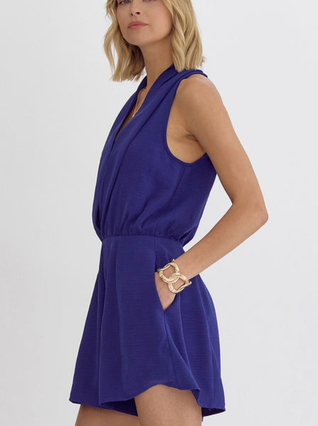 Evelyn Romper - Blue