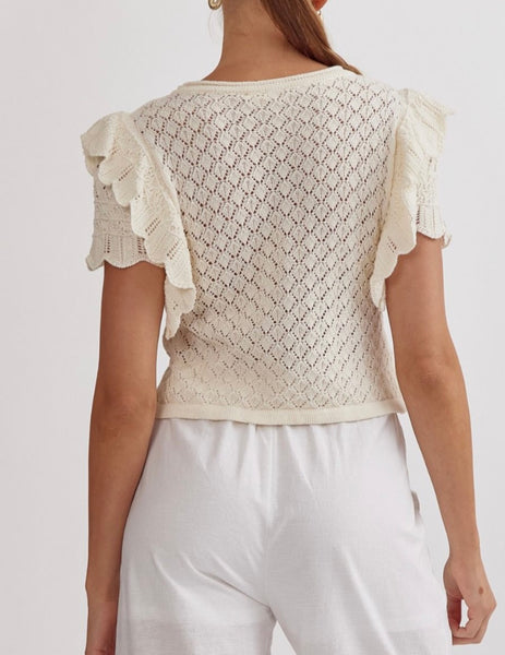 Africa Knit Top - Off White