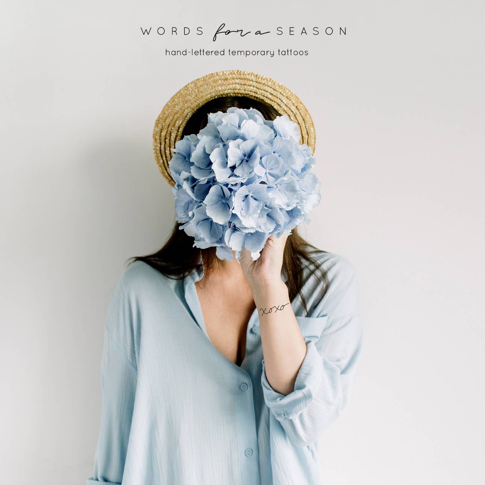 Words for a Season - XoXo Calligraphy Temp Tattoo