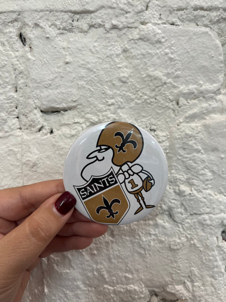 Signed by Abby - Saints Game Day Buttons (Large)