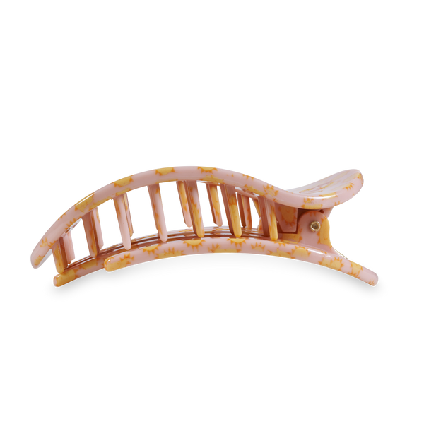 TELETIES - Round Flat Hair Clip - Sunny Days Ahead - Large