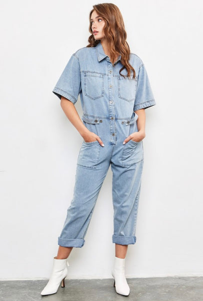 Sarah Denim Jumpsuit