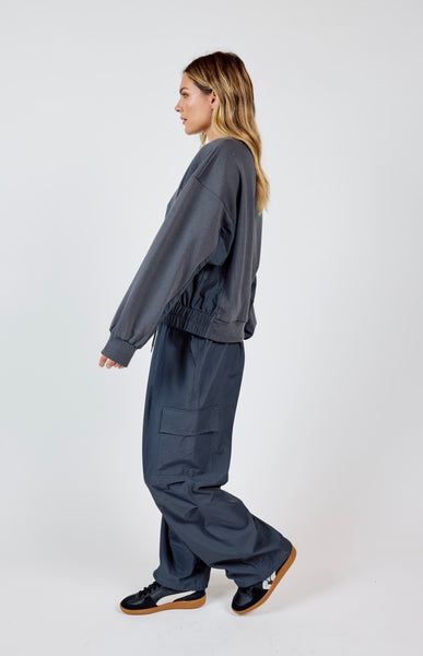 Sadie & Sage - Vita Crewneck Cargo Pant Set