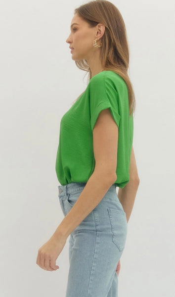Melanie S/S Bodysuit - Green