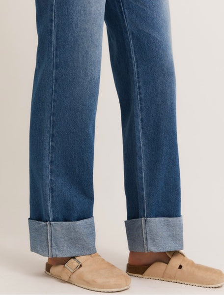 Chestnut Dr High Waisted Cuffed Denim