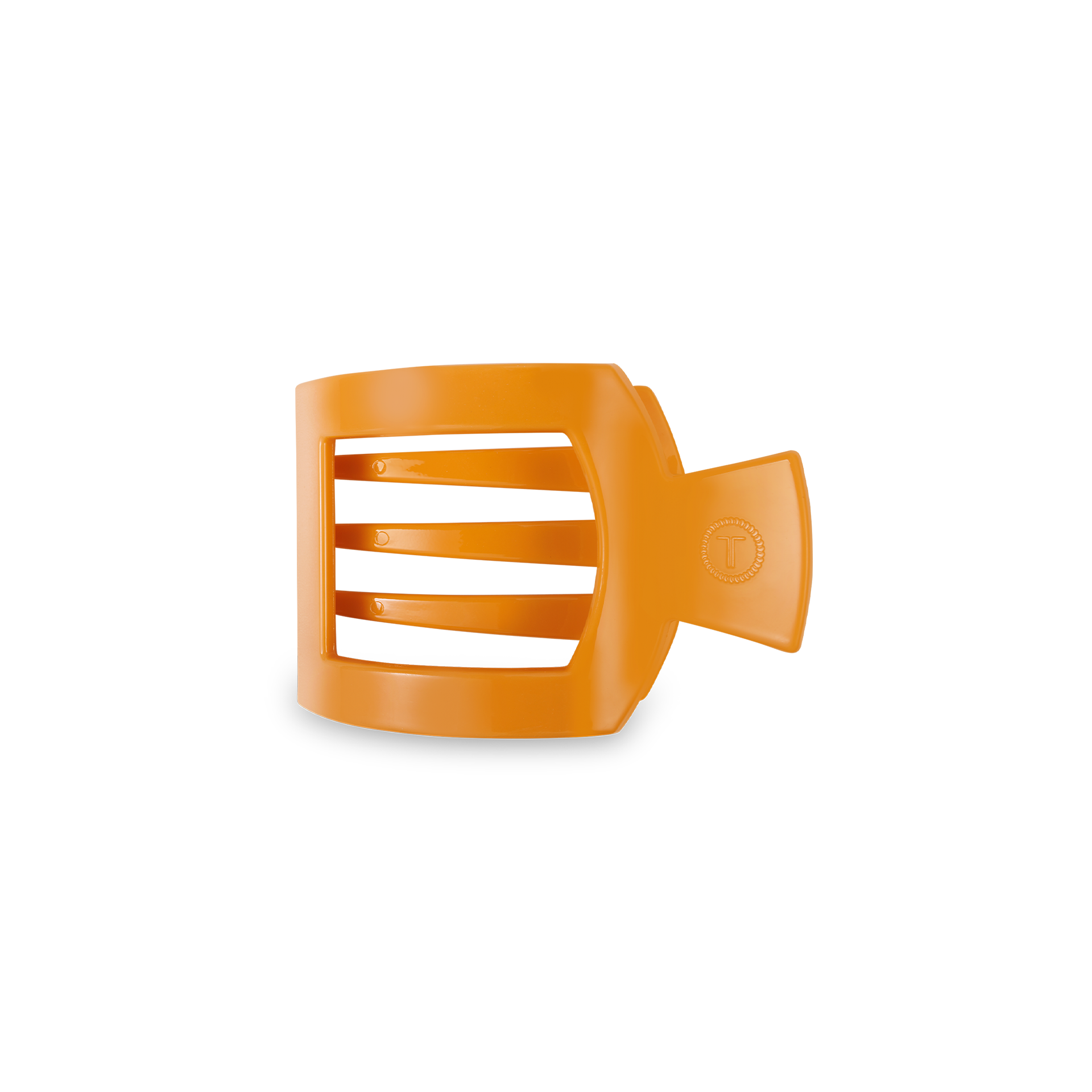 TELETIES - Square Flat Hair Clip - Mango for it! - Small