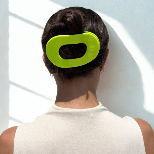 TELETIES - Flat Round Hair Clip - Summer Brights - Large
