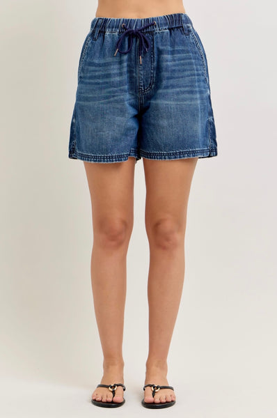Judy Blue - Hailey High Waist Baggy Denim Short