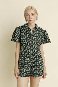 Aureum - Dixon Twill Romper - Green