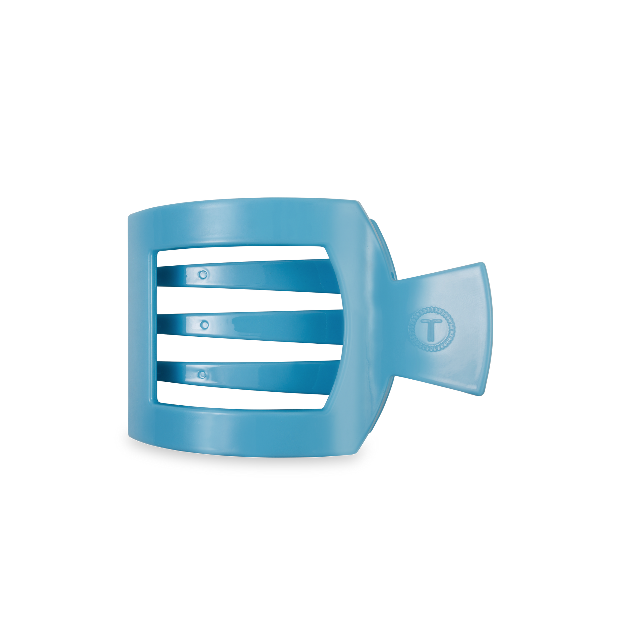 TELETIES - Flat Square Hair Clip - Summer Sky - Medium