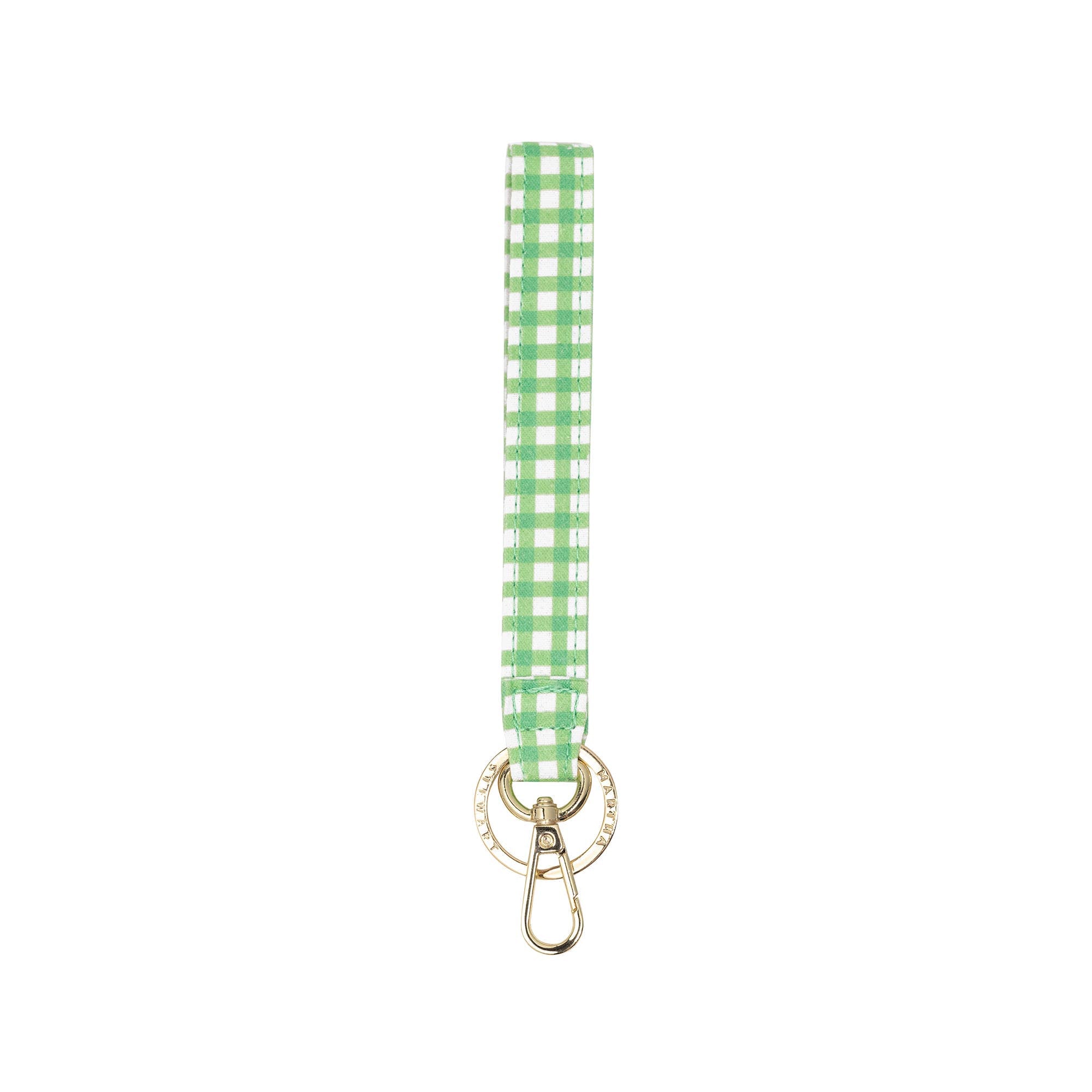 Wristlet Keyfob - Arcadian Green Gingham
