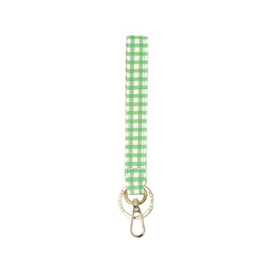 Wristlet Keyfob - Arcadian Green Gingham