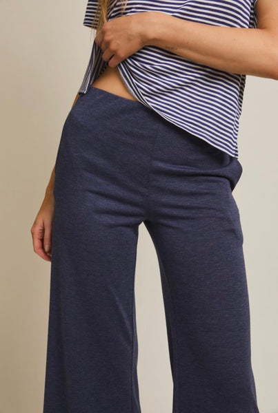 Eleanor Pant Set - Navy & White