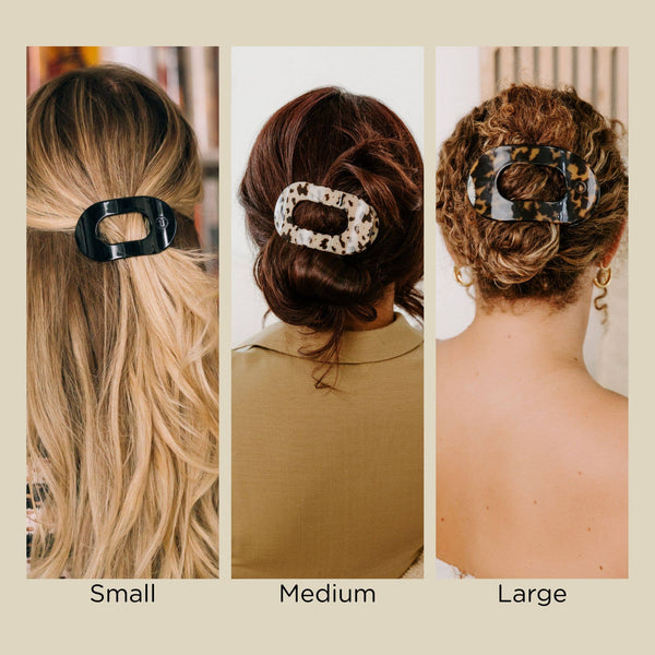 TELETIES - Flat Round Hair Clip - Summer Brights - Large