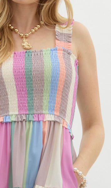 Everglades St Midi Dress - Pastel