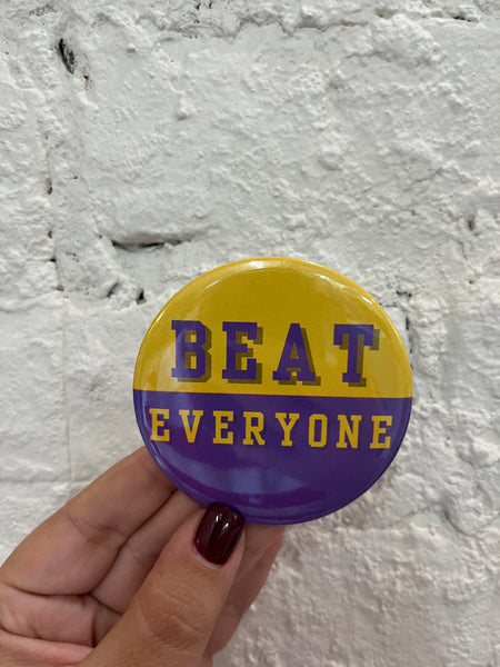 Signed by Abby - LSU Game Day Buttons