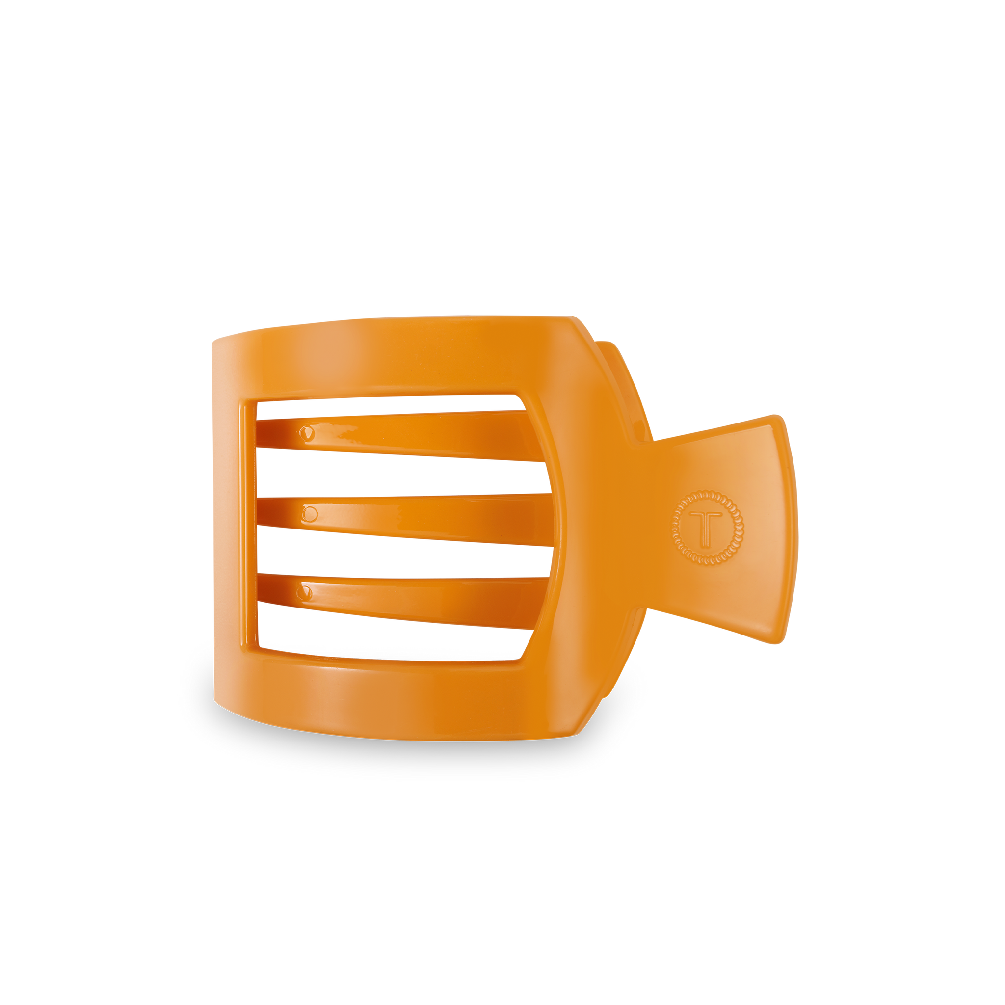 TELETIES - Square Flat Hair Clip - Mango for it! - Medium