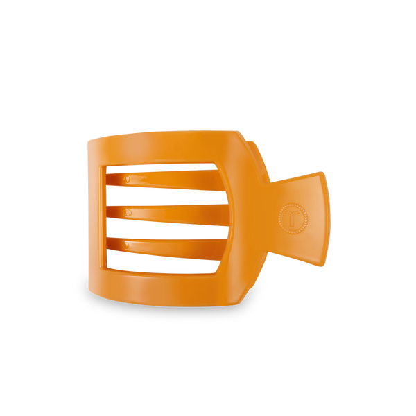 TELETIES - Square Flat Hair Clip - Mango for it! - Medium
