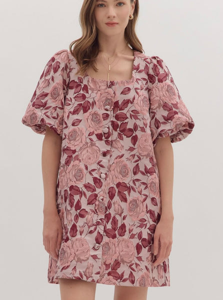 Sarah Floral Mini Dress