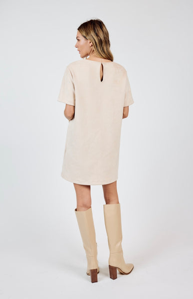 Sadie & Sage - Corwin St Faux Suede Dress - Cream