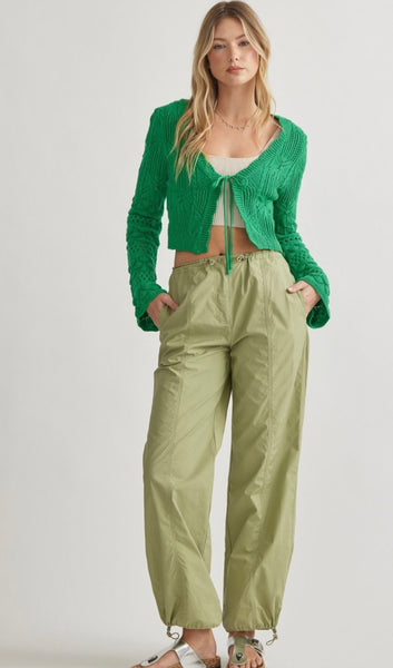 Foxcroft Dr Knit Bolero - Green