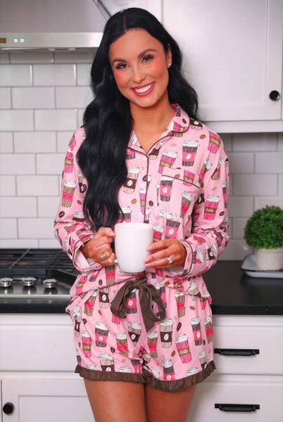 Coffee Date Pajama Set