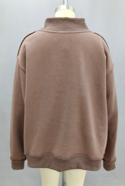 [PREORDER STYLE] Dilly Dally Reversible Mockneck Sweatshirt