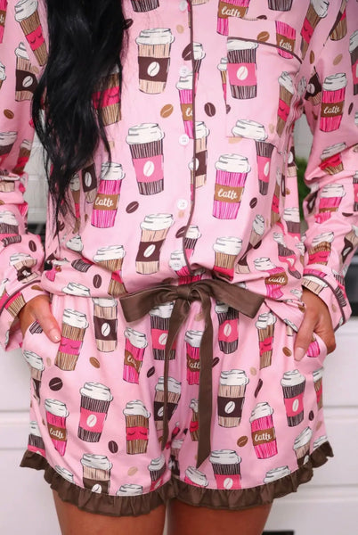 Coffee Date Pajama Set