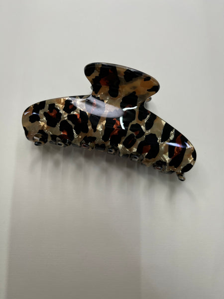 Leopard Print Claw Clips