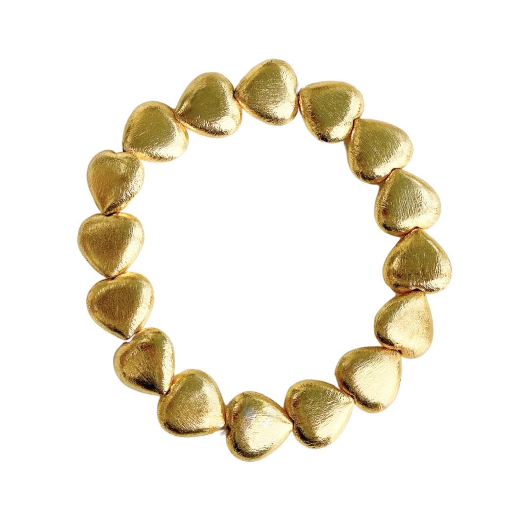 Gaby & Grace - Puff Heart Shaped Bracelet - 12mm