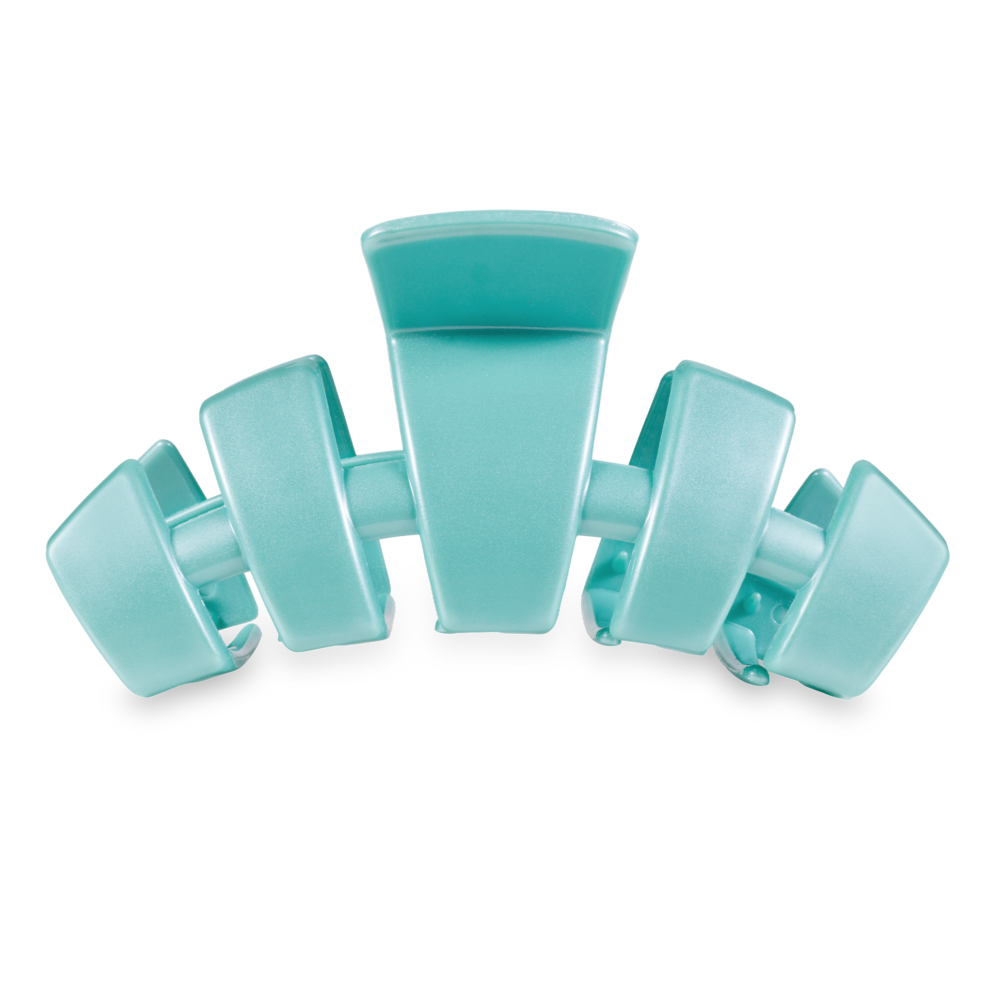 TELETIES - Classic Hair Clip - Totally Turquoise - Large
