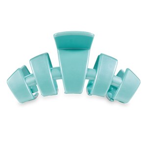 TELETIES - Classic Hair Clip - Totally Turquoise - Large