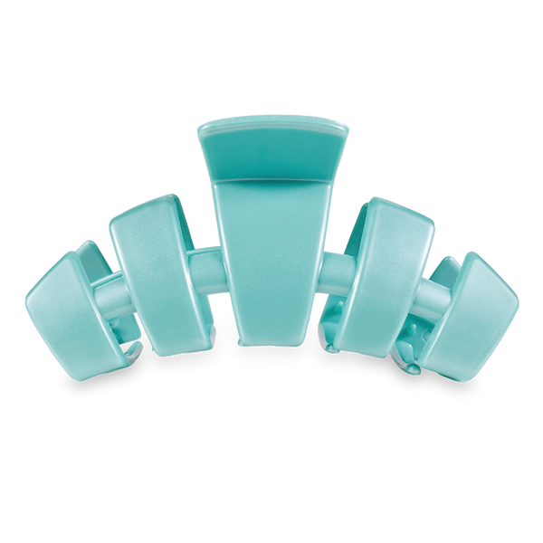 TELETIES - Classic Hair Clip - Totally Turquoise - Large