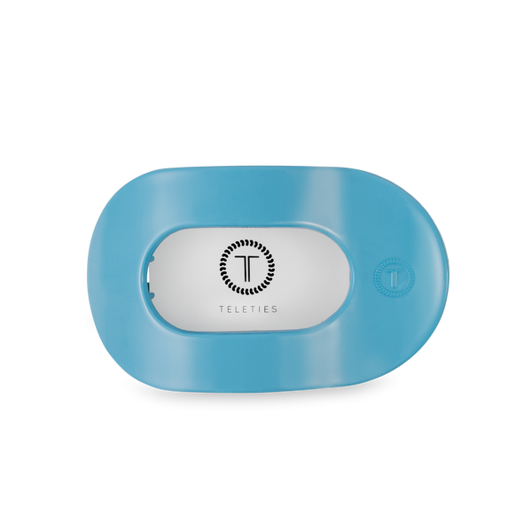 TELETIES - Flat Round Hair Clip - Summer Sky - Medium