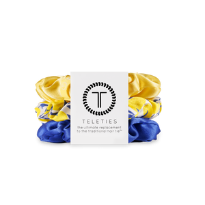 TELETIES - Silk Hair Scrunchie - Large - Limoncello