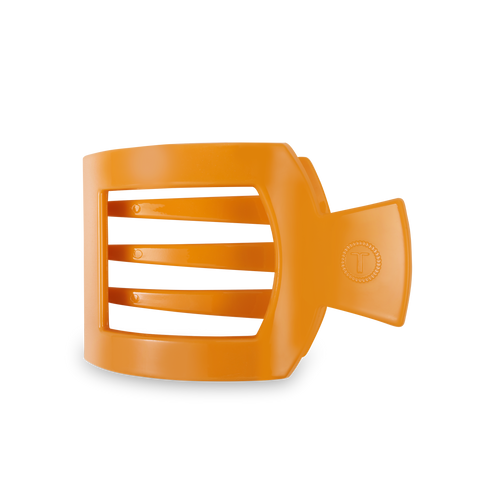 TELETIES - Square Flat Hair Clip - Mango for it! - Large