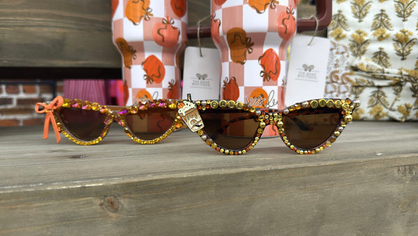 Fall Rhinestone Sunglasses