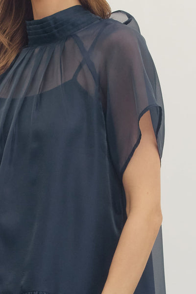 Summer Mini Dress - Navy
