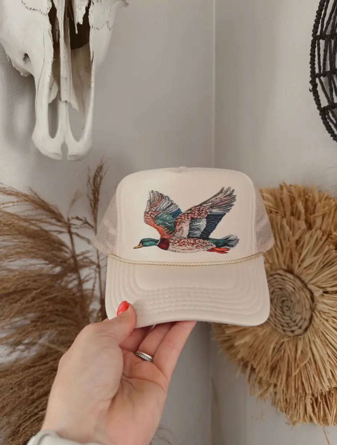 [PREORDER] The Bedazzled Duck Cap - Sand