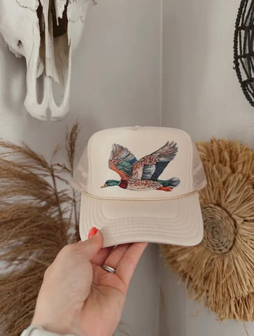 [PREORDER] The Bedazzled Duck Cap - Sand