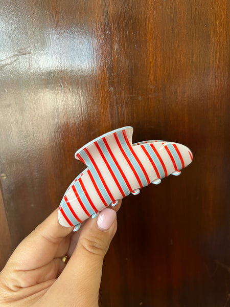 School Pride Clip - Red White & Blue
